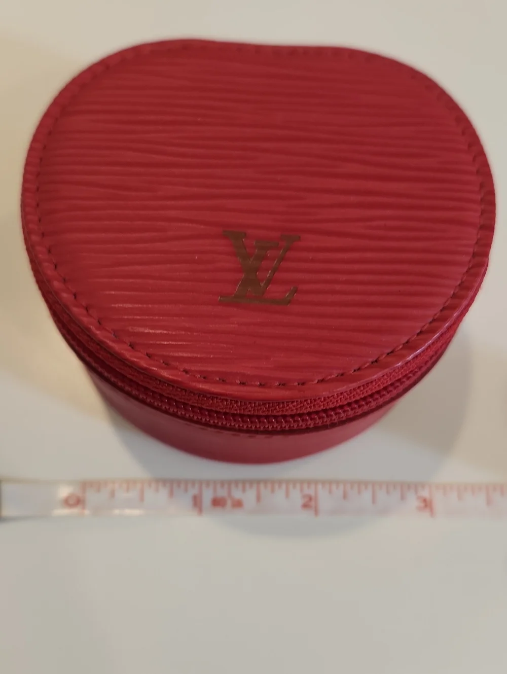 Red Leather Jewelry Case
